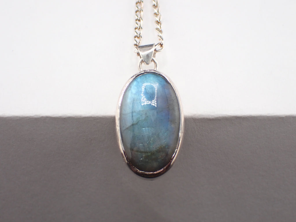 Labradorite Pendant with Sterling Silver