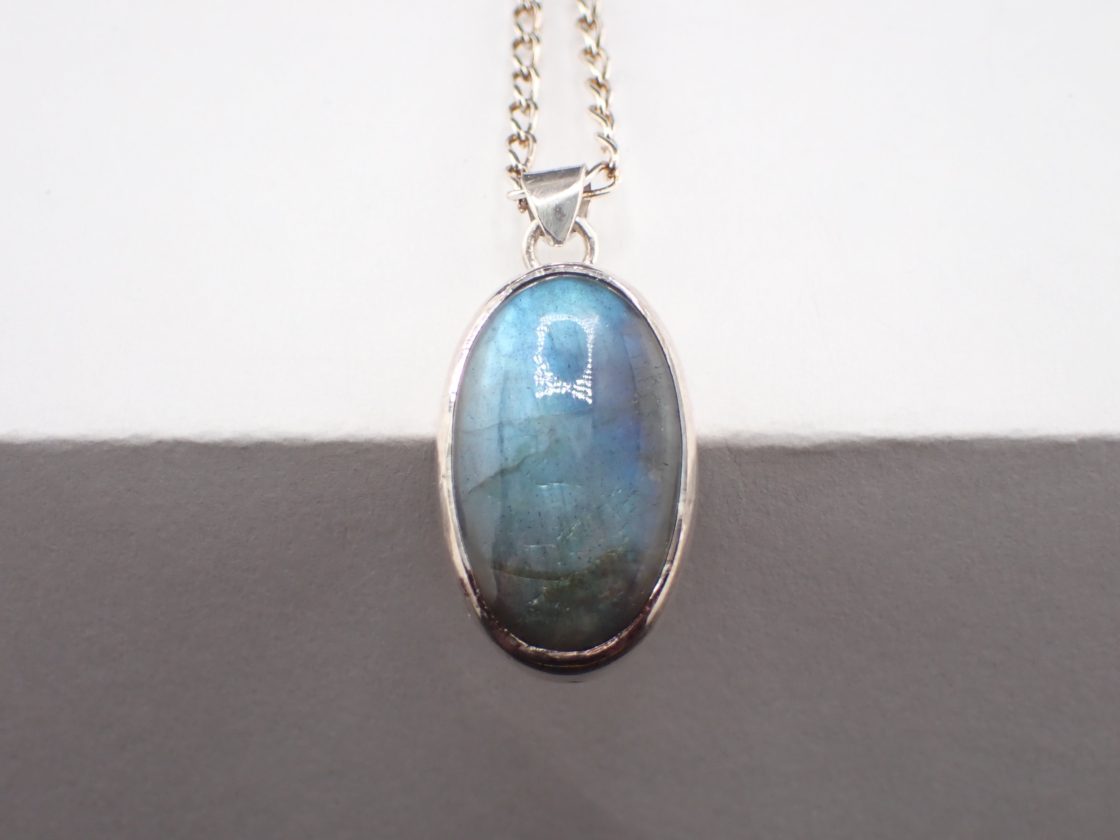Labradorite Pendant with Sterling Silver