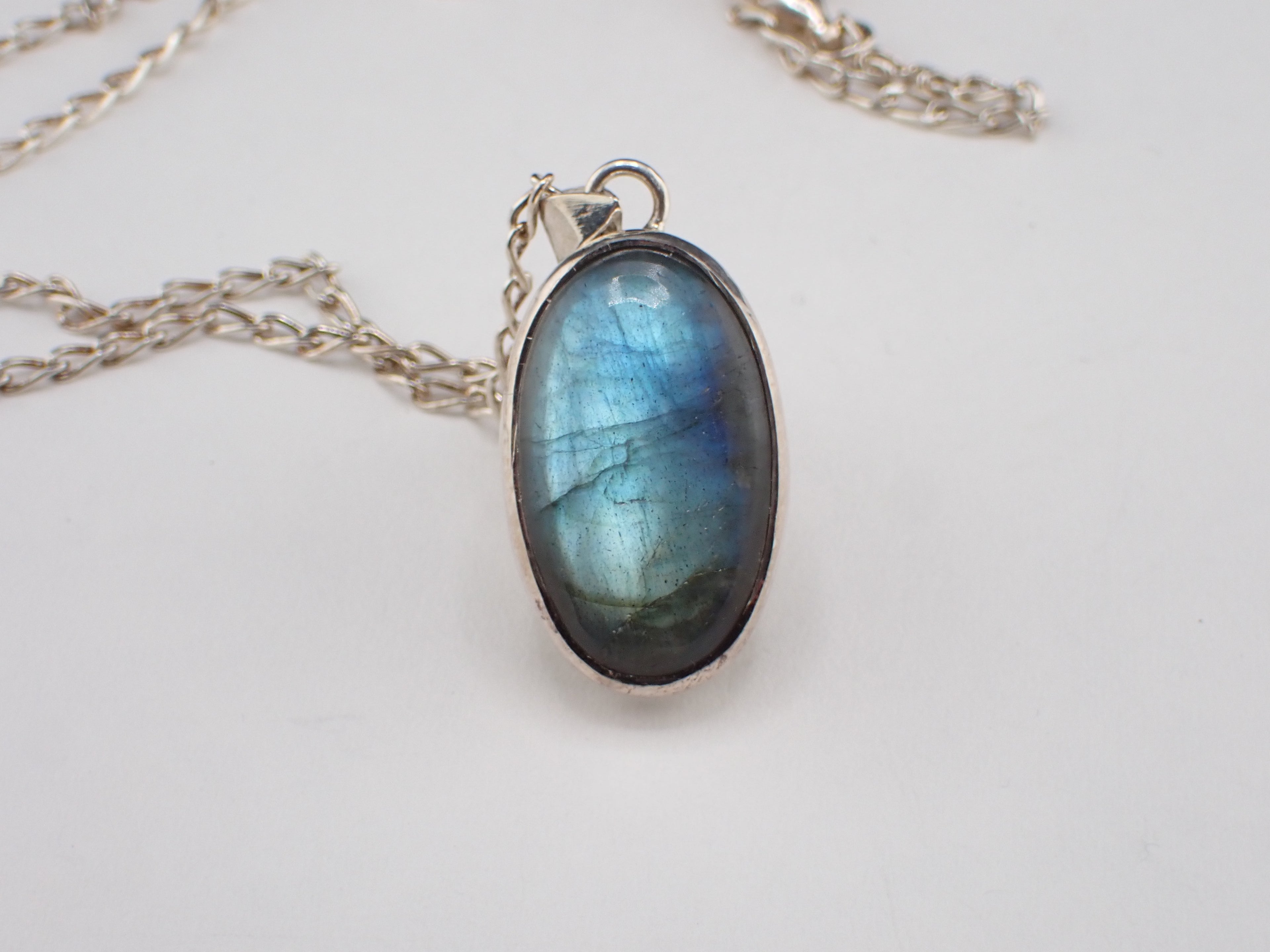 Labradorite Pendant with Sterling Silver