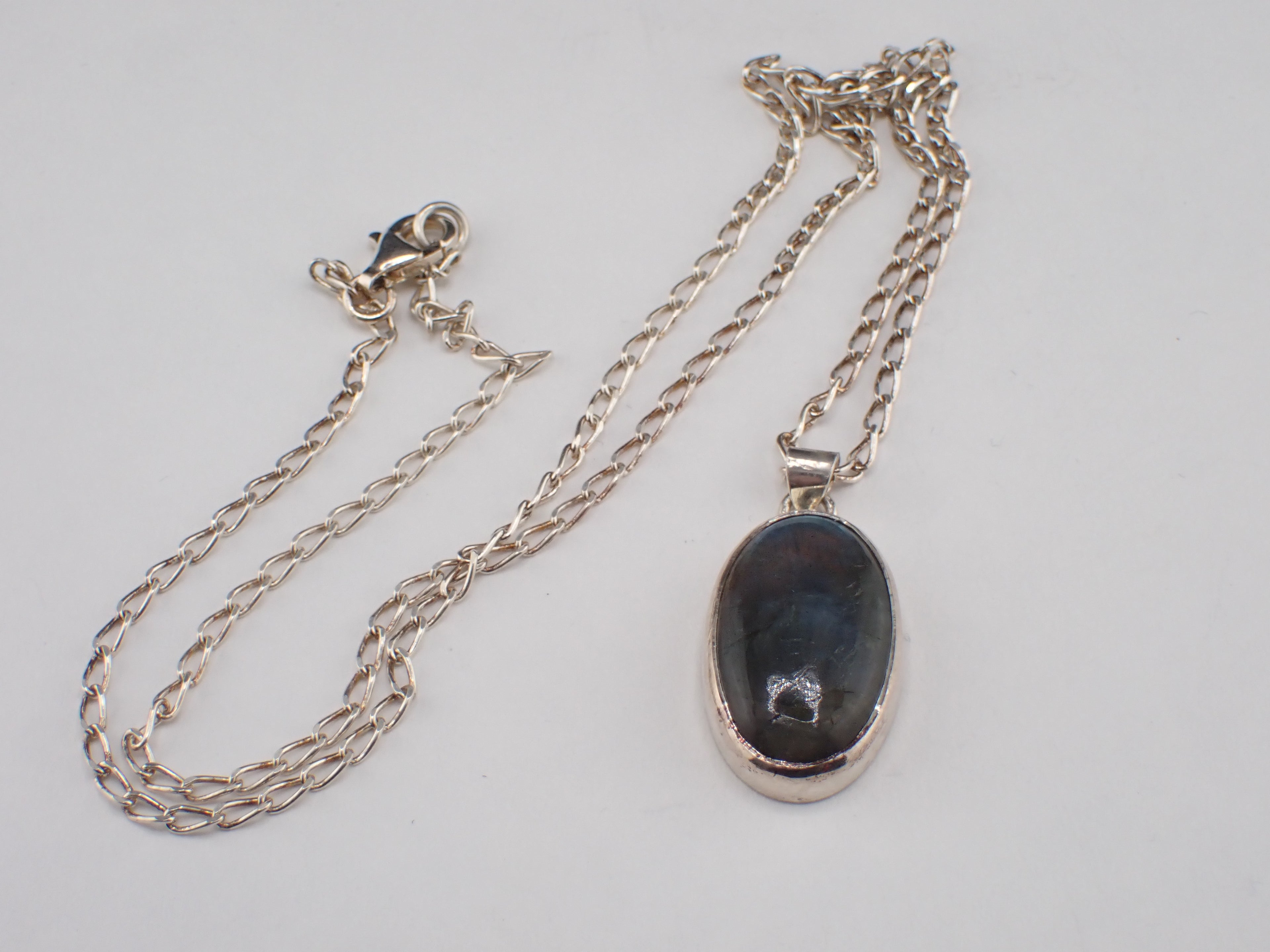 Labradorite Pendant with Sterling Silver