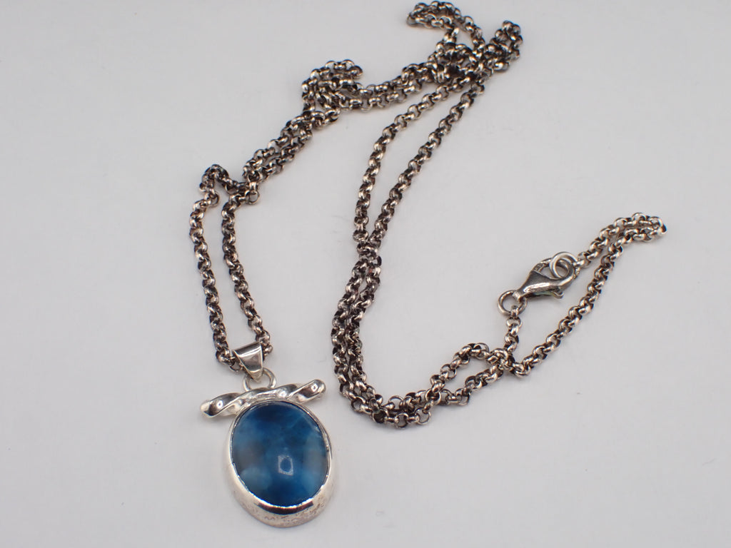 Apatite Pendant in Sterling Silver